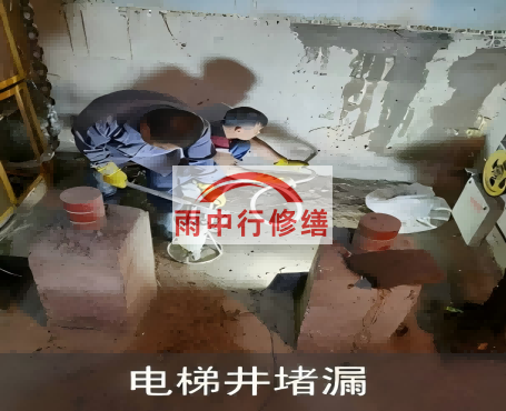 锦州星雨华府电梯井堵漏案例
